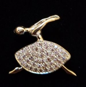 Ballerina Brooch Pin